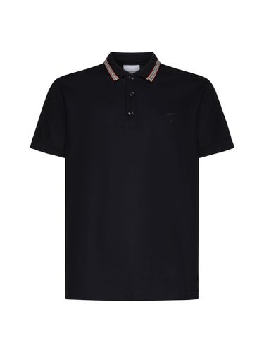 Burberry Black Piquet Polo Shirt - Burberry - Modalova