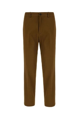 Burberry Brown Cotton Pants - Burberry - Modalova