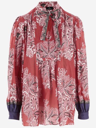 Silk Blend Paisley Pattern Shirt - Etro - Modalova