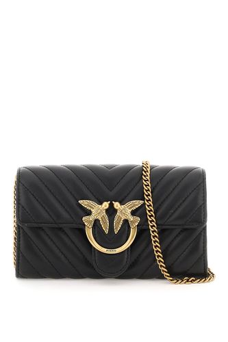 Love Bag Chevron Crossbody Bag - Pinko - Modalova