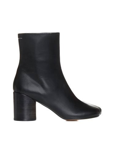 Leather Ankle Boots - MM6 Maison Margiela - Modalova