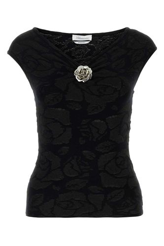 Blumarine Black Polyester Blend Top - Blumarine - Modalova