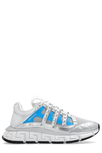 Trigreca Panelled Mesh Lace-up Sneakers - Versace - Modalova