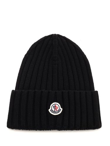 Moncler Ribbed Beanie - Moncler - Modalova