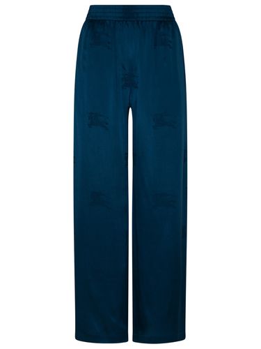 Burberry Unsead Navy Silk Pants - Burberry - Modalova