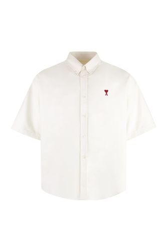 Short Sleeve Cotton Shirt - Ami Alexandre Mattiussi - Modalova