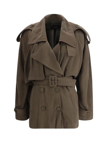 Double-breasted Short Trench Coat - The Andamane - Modalova