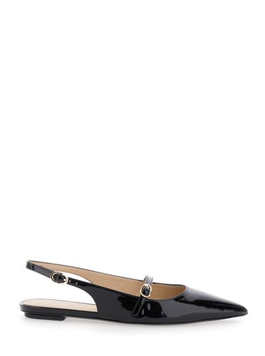Emilia Slingback Sandals With Adjustable Strap Closure In Patent Leather Woman - Stuart Weitzman - Modalova