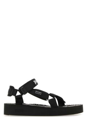 Black Fabric X Suicoke Sandals - Palm Angels - Modalova