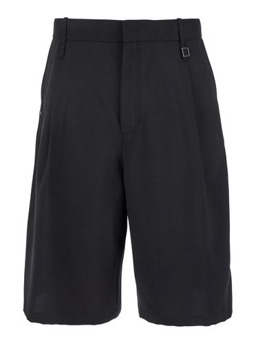 Bermuda Shorts With Belt Loops And Patch Pockets In Tech Fabric Man - WOOYOUNGMI - Modalova