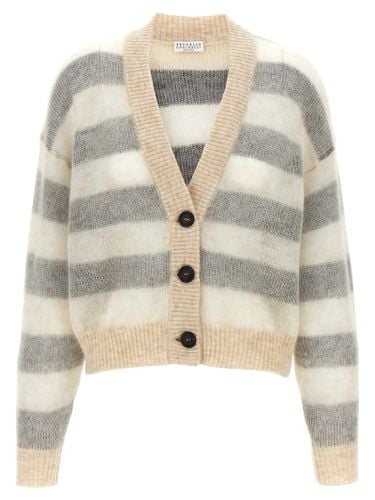 Brunello Cucinelli Striped Cardigan - Brunello Cucinelli - Modalova