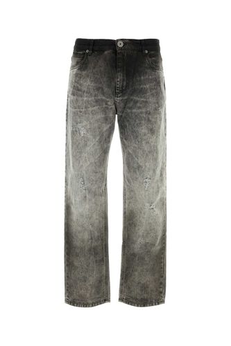 Balmain Grey Denim Jeans - Balmain - Modalova