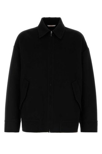 Black Wool Blend Oversize Jacket - Valentino Garavani - Modalova