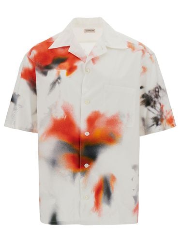 Bowling Shirt With Print - Alexander McQueen - Modalova