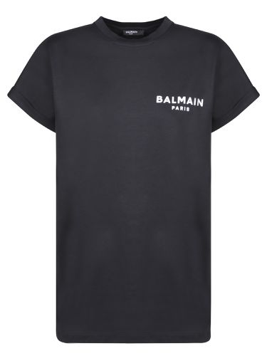 Balmain Sky Blue Logo T-shirt - Balmain - Modalova