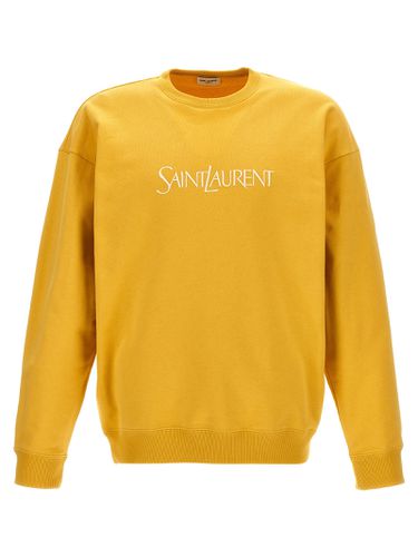 Logo Embroidery Sweatshirt - Saint Laurent - Modalova