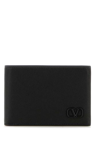 Black Leather Wallet - Valentino Garavani - Modalova