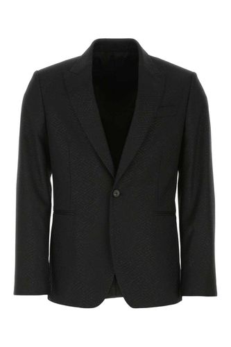 Greca Pattern Single-breasted Blazer - Versace - Modalova