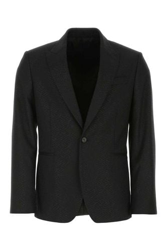 Greca Pattern Single-breasted Blazer - Versace - Modalova