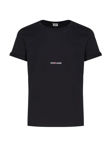 Logo T-shirt In Cotton - Saint Laurent - Modalova