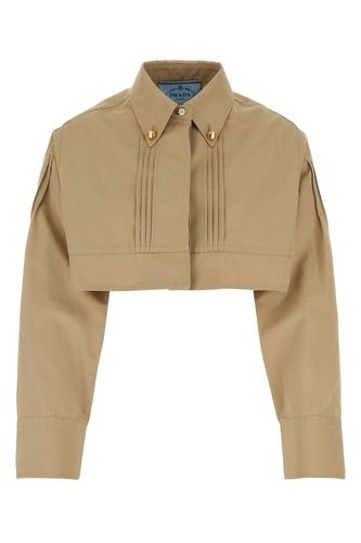 Prada Beige Poplin Shirt - Prada - Modalova