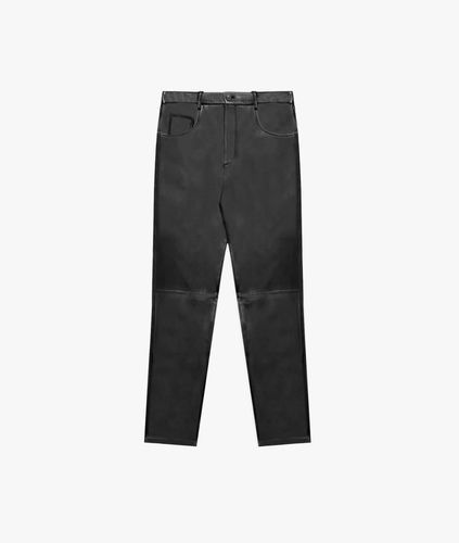 Leather Trouser Racer Pants - Larusmiani - Modalova