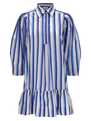 Ganni Striped Shirt Dress - Ganni - Modalova
