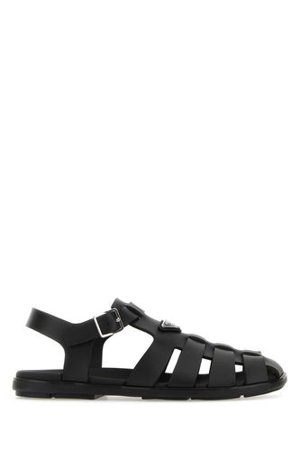 Prada Black Rubber Sandals - Prada - Modalova
