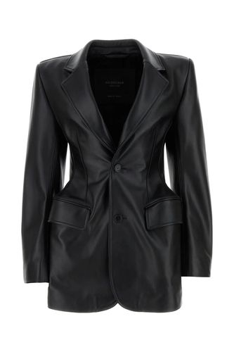 Leather Hourglass Blazer - Balenciaga - Modalova