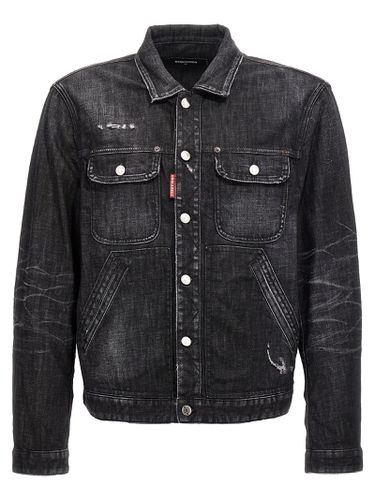 Dsquared2 boxy Jean Jacket - Dsquared2 - Modalova