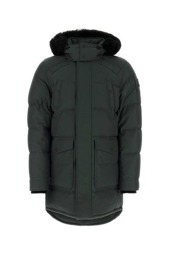 Dark Green Polyester Down Jacket - Moose Knuckles - Modalova