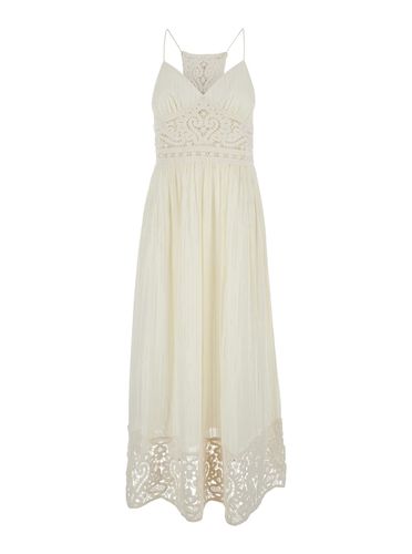 Long Dress With Embroidered Motifs In Cotton Blend Woman - TwinSet - Modalova
