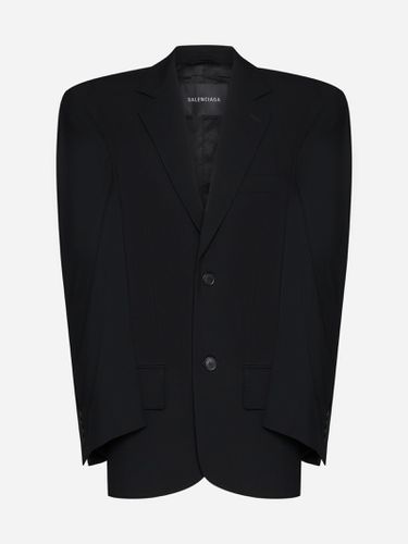 Balenciaga Cut Away Wool Blazer - Balenciaga - Modalova