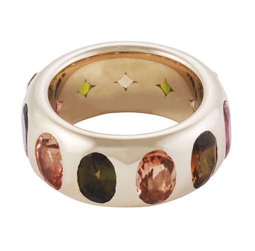 Lo Spazio Multi Colored Tourmaline Ring - Lo Spazio Jewelry - Modalova