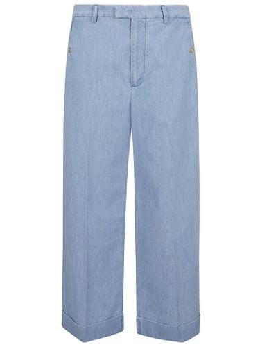 Pantalone In Denim Denim Denim Lav. Blu Chiaro - Valentino Garavani - Modalova