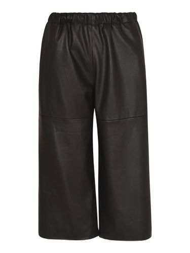 Elastic Waist Cropped Shiny Trousers - VIS A VIS - Modalova