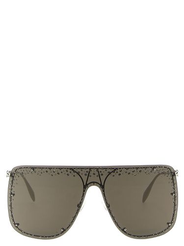 Jeweled Skull Mask Sunglasses - Alexander McQueen Eyewear - Modalova