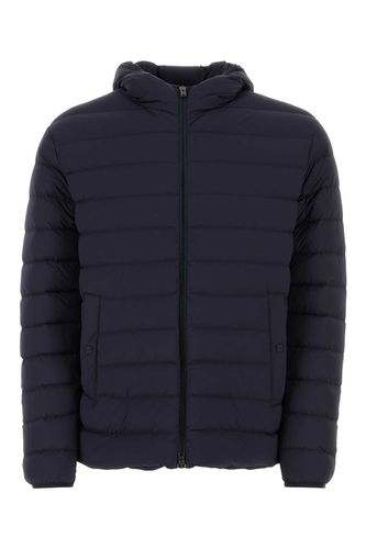 Navy Stretch Nylon Down Jacket - Herno - Modalova