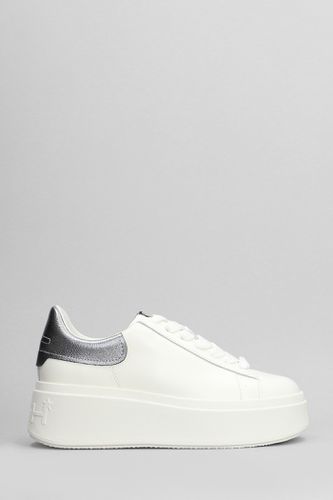 Ash Moby Sneakers In White Leather - Ash - Modalova