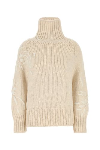 Maglia Collo Alto Ricamo - Ermanno Scervino - Modalova