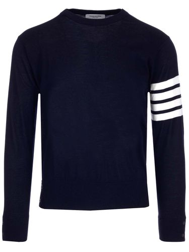 Merino Wool Crew-neck Sweater - Thom Browne - Modalova