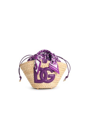 Kendra Purple Leather Blend Bag - Dolce & Gabbana - Modalova