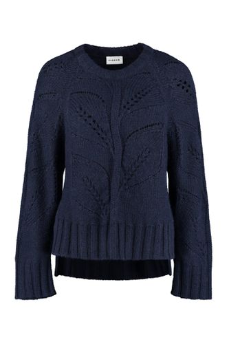 Leaf Wool-blend Crew-neck Sweater - Parosh - Modalova
