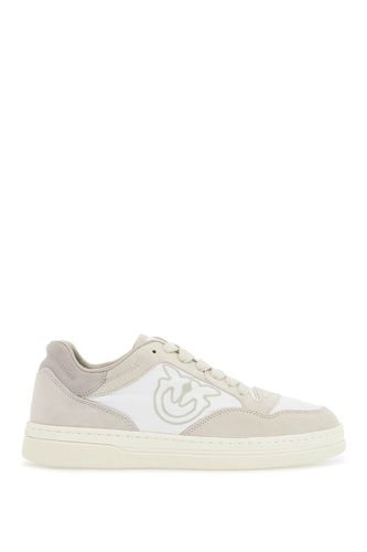 Casual And Elegant Beige Leather Sneakers Mandy 10 - Pinko - Modalova