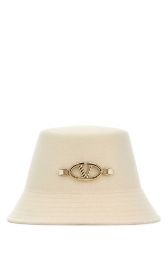 Ivory Felt Bucket Hat - Valentino Garavani - Modalova