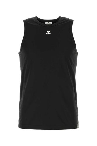 Courrèges Black Polyester Tank Top - Courrèges - Modalova