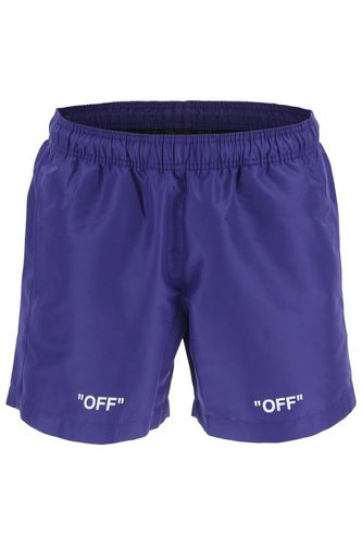 Off-White Diag Outline Swimtrunks - Off-White - Modalova