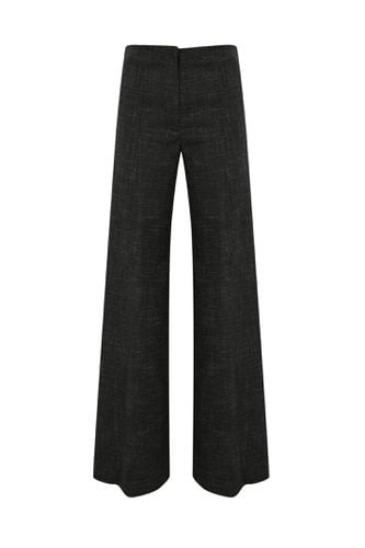 Palazzo Trousers In Melange Flannel - Liviana Conti - Modalova