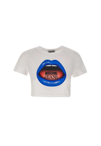 Mouth Print Cotton T-shirt - M05CH1N0 Jeans - Modalova