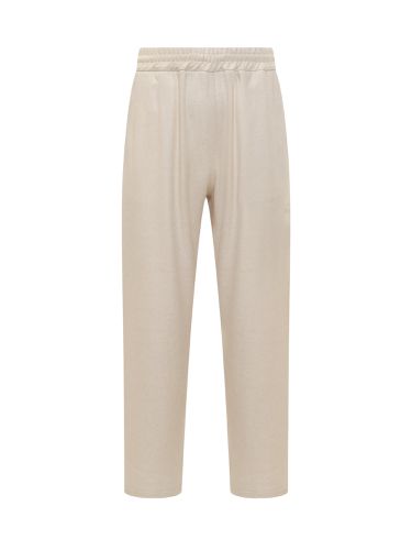 GCDS Linen Blend Wide Pants - GCDS - Modalova